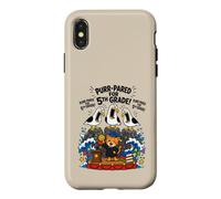 Funny Seagull & Cat Purr Pared For 5th Grade Back To School Case for iPhone X/XS