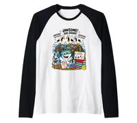Funny Seagull Jawsome 3rd Grade Shark Back to School Kids Raglan Baseball Tee