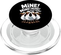 Funny Seagull Mine Saying Cartoon Bird Lover Humor PopSockets PopGrip for MagSafe