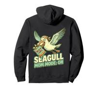 Funny Seagull Mom Beach Snack Thief Summer Humor Pullover Hoodie
