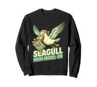 Funny Seagull Mom Beach Snack Thief Summer Humor Sweatshirt