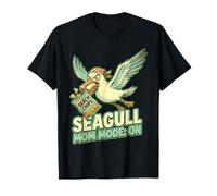Funny Seagull Mom Beach Snack Thief Summer Humor T-Shirt
