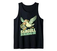 Funny Seagull Mom Beach Snack Thief Summer Humor Tank Top