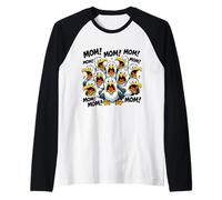 Funny Seagull Mom Mother's Day Bird Animal Mother Bird Raglan Baseball Tee