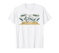 Funny Seagull Volleyball Mine Value Graphic T-Shirt