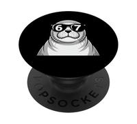 Funny Seal Sunglasses 67 Six Seven Meme PopSockets Adhesive PopGrip