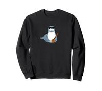 Funny Seal Wearing Sunglasses Playing Sitar Sitarist Sweatshirt