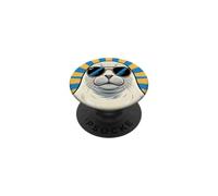 Funny Seals Wearing Sunglasses Animal Humour Jokes Sea Lion PopSockets Adhesive PopGrip