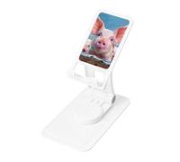Funny Second Brother Prints Rotating Cell Phone Stand with 360° Swivel Base - Foldable Square Desk Phone Holder for iPhone 16 15 14 13 12 11,All Phones,White