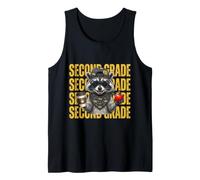 Funny Second Grade Feral Raccoon Teacher Back to School Tank Top