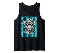 Funny Second Grade Teacher Cute Cow Back to School Student Tank Top