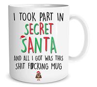 Funny Secret Santa Mug Gift Present Colleague Co Worker Friend Banter Rude Joke Present Christmas Coffee Mug Office Work Banter WSDMUG1732