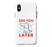 Funny See You Later Alligator Cute Crocodile Design Case for iPhone X/XS
