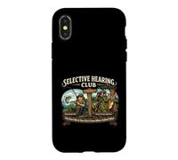 Funny Selective Hearing Club Father's Day Novelty Graphic Case for iPhone X/XS