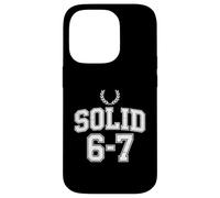 Funny Self Rating Solid 6 7 Sarcastic Humor Case for iPhone 14 Pro