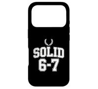 Funny Self Rating Solid 6 7 Sarcastic Humor Case for iPhone 17 Pro