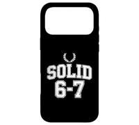 Funny Self Rating Solid 6 7 Sarcastic Humor Case for iPhone 17 Pro Max