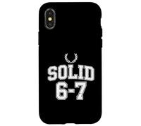 Funny Self Rating Solid 6 7 Sarcastic Humor Case for iPhone X/XS