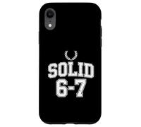 Funny Self Rating Solid 6 7 Sarcastic Humor Case for iPhone XR