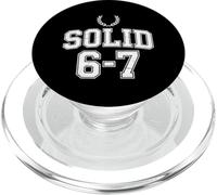 Funny Self Rating Solid 6 7 Sarcastic Humor PopSockets PopGrip for MagSafe