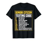 Funny Senior Citizen's Texting Code T-Shirt