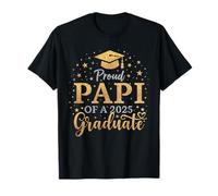 Funny Senior Proud Papi of a Class of 2025 Graduate T-Shirt