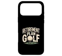 Funny Senior Retirement Plan Golf Lover Quote Case for iPhone 17 Pro Max