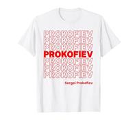 Funny Sergei Prokofiev Classical Music Composer Meme T-Shirt, Men, White, Medium