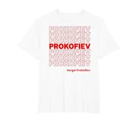 Funny Sergei Prokofiev Classical Music Composer Meme T-Shirt, Men's Big and Tall, White, 5X Tall