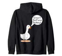 Funny Serious Goose Pun Humor Animal Lovers Zip Hoodie