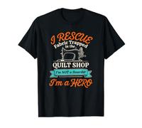 Funny Sewing Saying Trapped Fabric Needs A Quilt Shop Hero Value Graphic T-Shirt