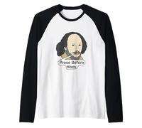 Funny Shakespeare Quote - Prose Before Hoes Raglan Baseball Tee