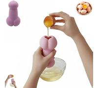 Funny Shape Egg Separator,Easy Egg Yolk & White Separator,Novelty Silicone EggSeparator for Raw Eggs,Kitchen Gadget Baking AssistantTool,Fun Cooking Accessory for Friends Home Chefs,Prank KitchenTool