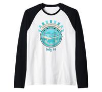 Funny Shark Awareness Day July 14 Raglan Baseball Tee