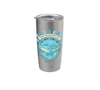 Funny Shark Awareness Day July 14 Stainless Steel Insulated Tumbler