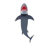 Funny Shark Bookmark - Cute 3D Animal Page Marker, Blue Silicone Reading Tool, Quirky Book Lover Stationery | Fun Birthday Present for Students Teacher Office File Desk Home Library Accessories