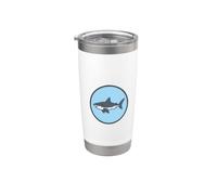 Funny Shark in the Sea - Hand Drawn Ocean Stainless Steel Insulated Tumbler