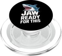 Funny Shark Jaw Ready For This Sarcastic Humor PopSockets PopGrip for MagSafe