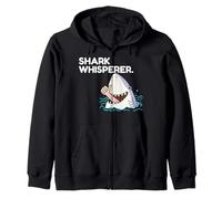 Funny Shark Whisperer Zip Hoodie