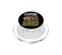 Funny Shed Sheds Men Dads Fathers Day Joke Humor PopSockets PopGrip for MagSafe