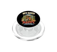 Funny Shed Sheds Men Dads Fathers Day Joke Humor PopSockets PopGrip for MagSafe