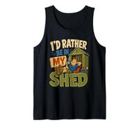 Funny Shed Sheds Men Dads Fathers Day Joke Humor Tank Top