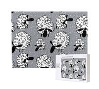 Funny Sheep,500 Pieces Wooden Jigsaw Family Game Jigsaw Puzzles for Adults Teens Home Decor