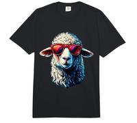 Funny Sheep Art Sunglasses Sheep Shepherd Cool Sheep Comfort Colors Adult Heavyweight T-Shirt