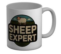 Funny Sheep Expert Woolly Farm Animal Lover Mug White 11oz Large Cup