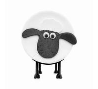 Funny Sheep Free Standing Toilet Paper Holder - Sheep Toilet Roll Holder - Quirky Storage Holder - Black Sheep Tissue Holder - Cute Loo Roll Decor - 3D Printed Bathroom Decor (Black & White)