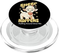 Funny Sheep Humor Quote Fluffing Around Since '90s PopSockets PopGrip for MagSafe