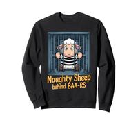Funny Sheep Joke In Prison Jail Cute Lamb Farm Animals Sweatshirt