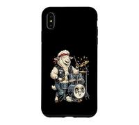Funny Sheep Playing Drums Drummer Drumming Case for iPhone XS Max