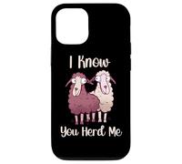 Funny Sheep Pun I Know You Herd Me Sheep Lover Case for iPhone 12/12 Pro